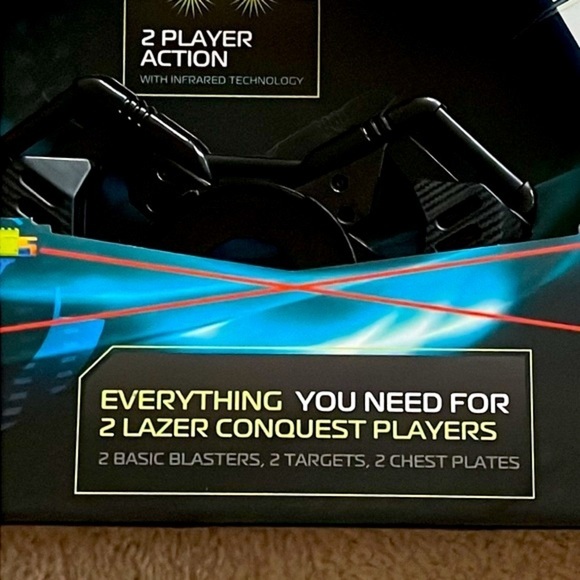 Brand New Sharper Image Laser Tag Dual Blaster Target Kit Chest Plate Action Toy - Picture 6 of 16